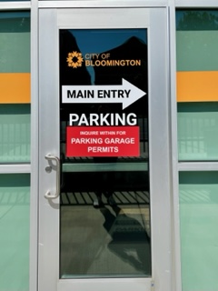 Entry Door to Garage Parking Access