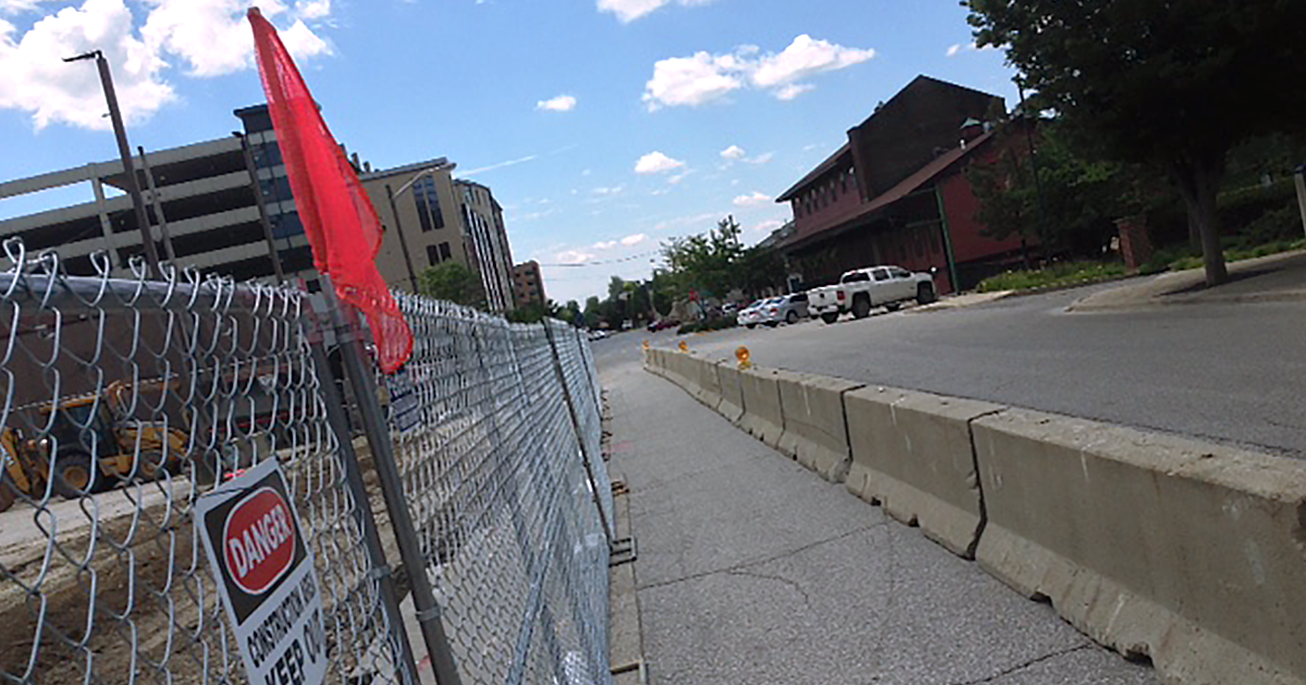 inRoads Bloomington road, sidewalk and parking status information