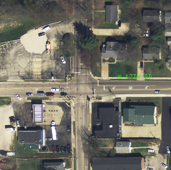 Aerial image of intersection