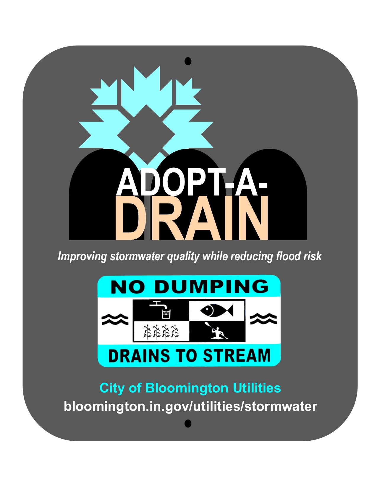 Adopt-a-Drain Yard Sign