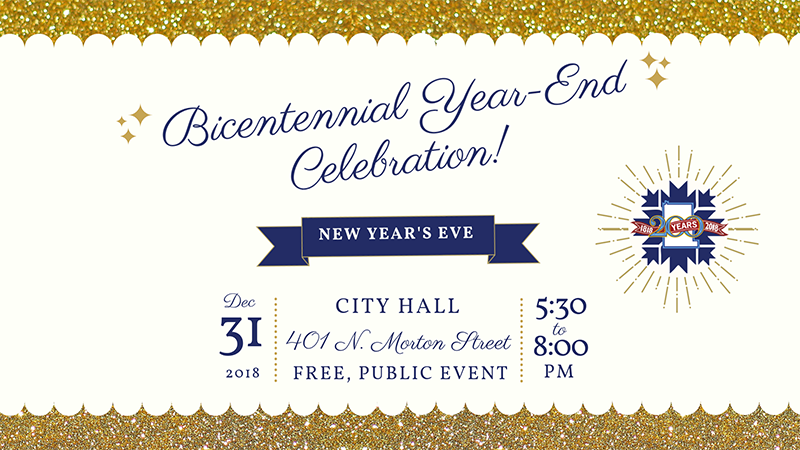Bicentennial Year End Celebration Invitation