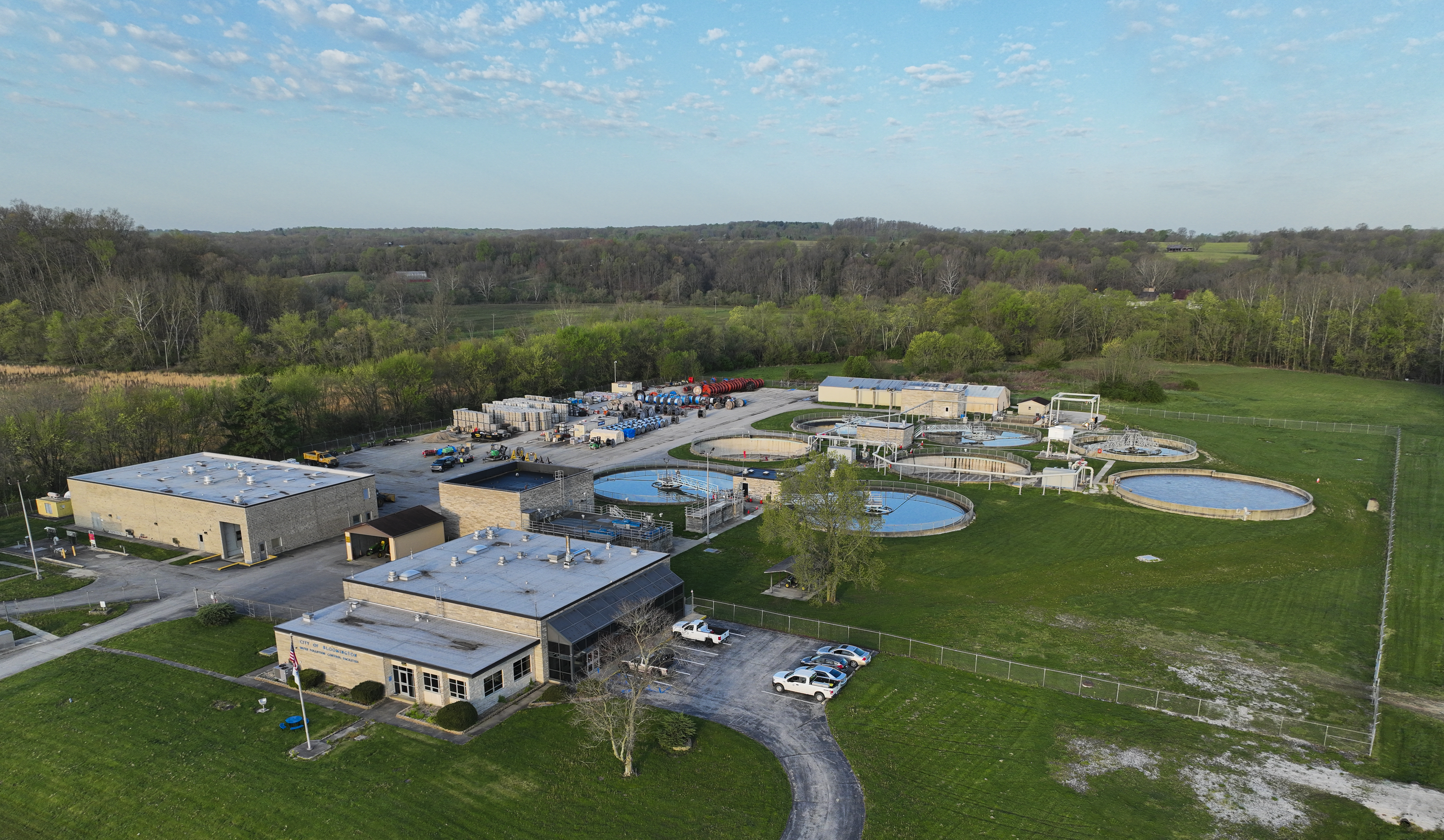 Aerial Photo of Blucher Poole Wastewater Treatment Plant
