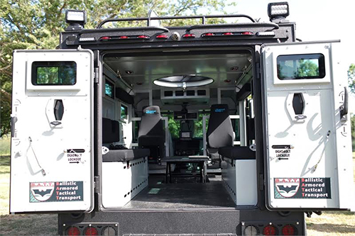 CIRT Vehicle with the Back Doors Open