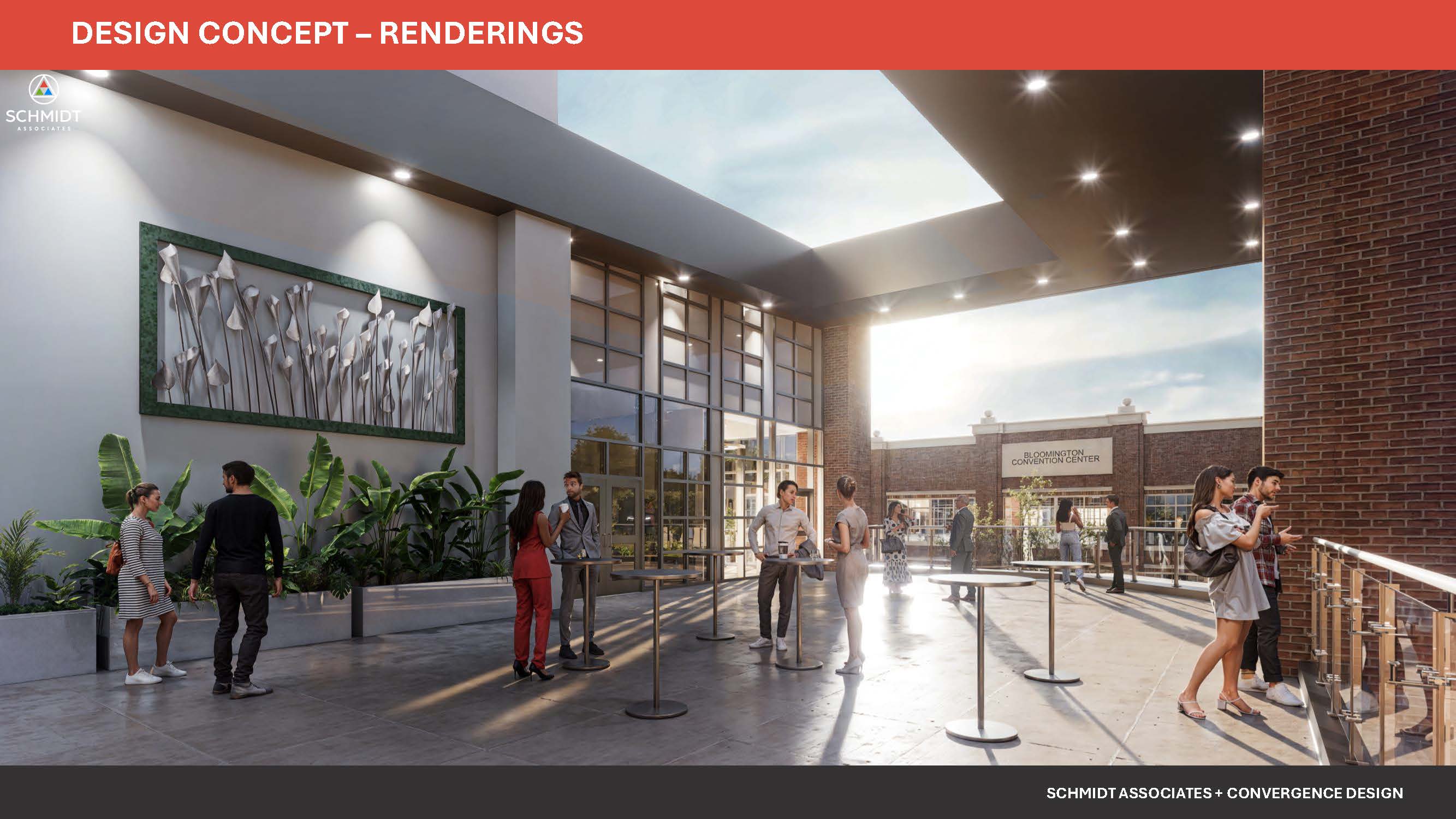 Bloomington Convention Center expansion second story terrace