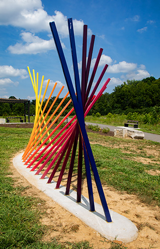 "FLEET/ing" by artist Jonathan Racek at Rogers Family Park
