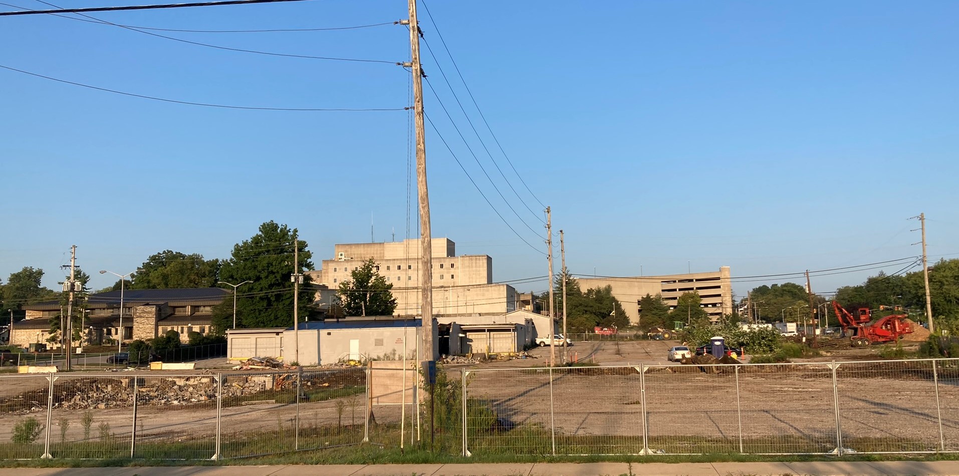 Demolition work at the Hopewell Phase 1 East