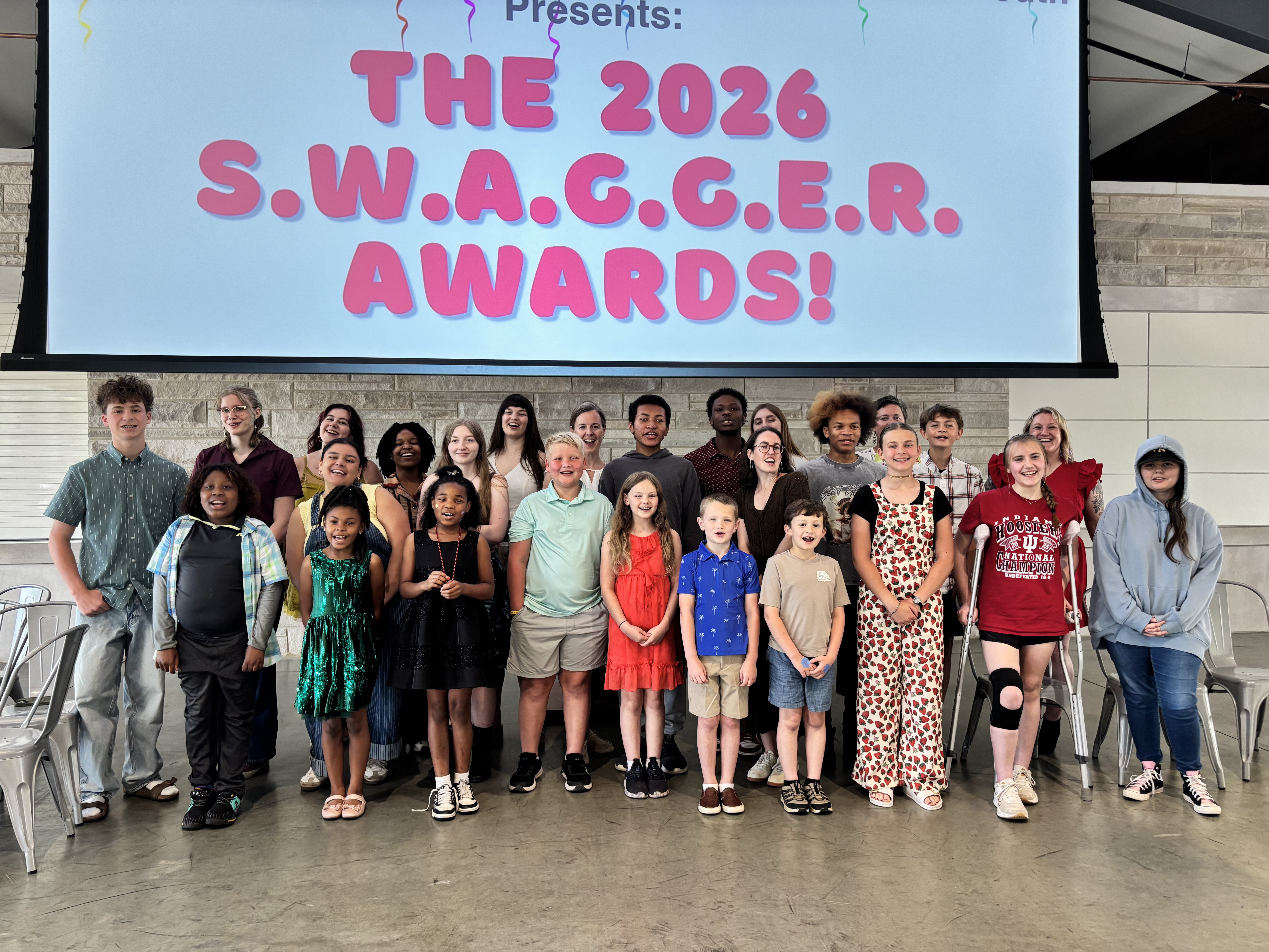 2026 S.W.A.G.G.E.R. Award winners with Commissioners from the Commission on the Status of Children and Youth. 