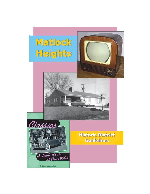 Matlock Heights Historic District Design Guidelines