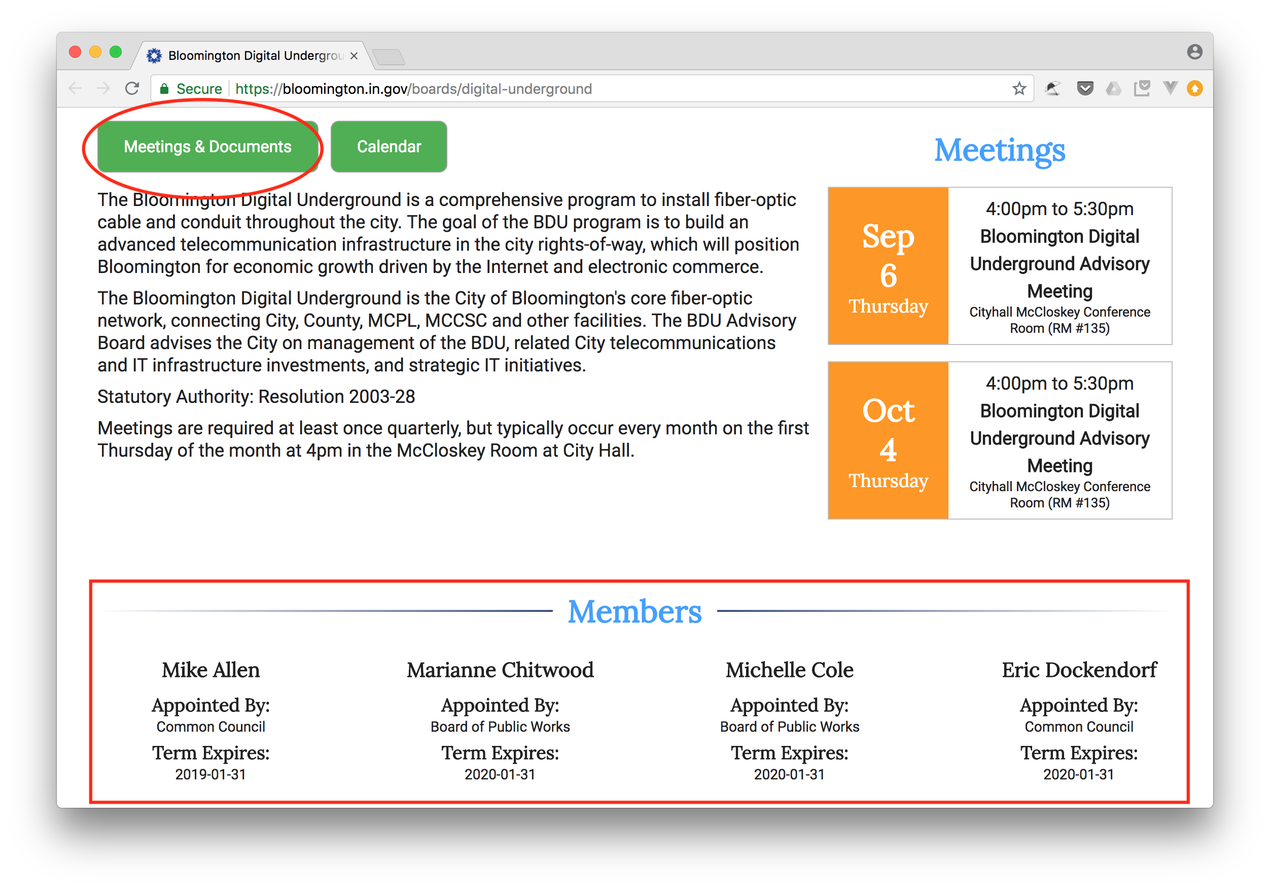 onBoard data integrated with the website