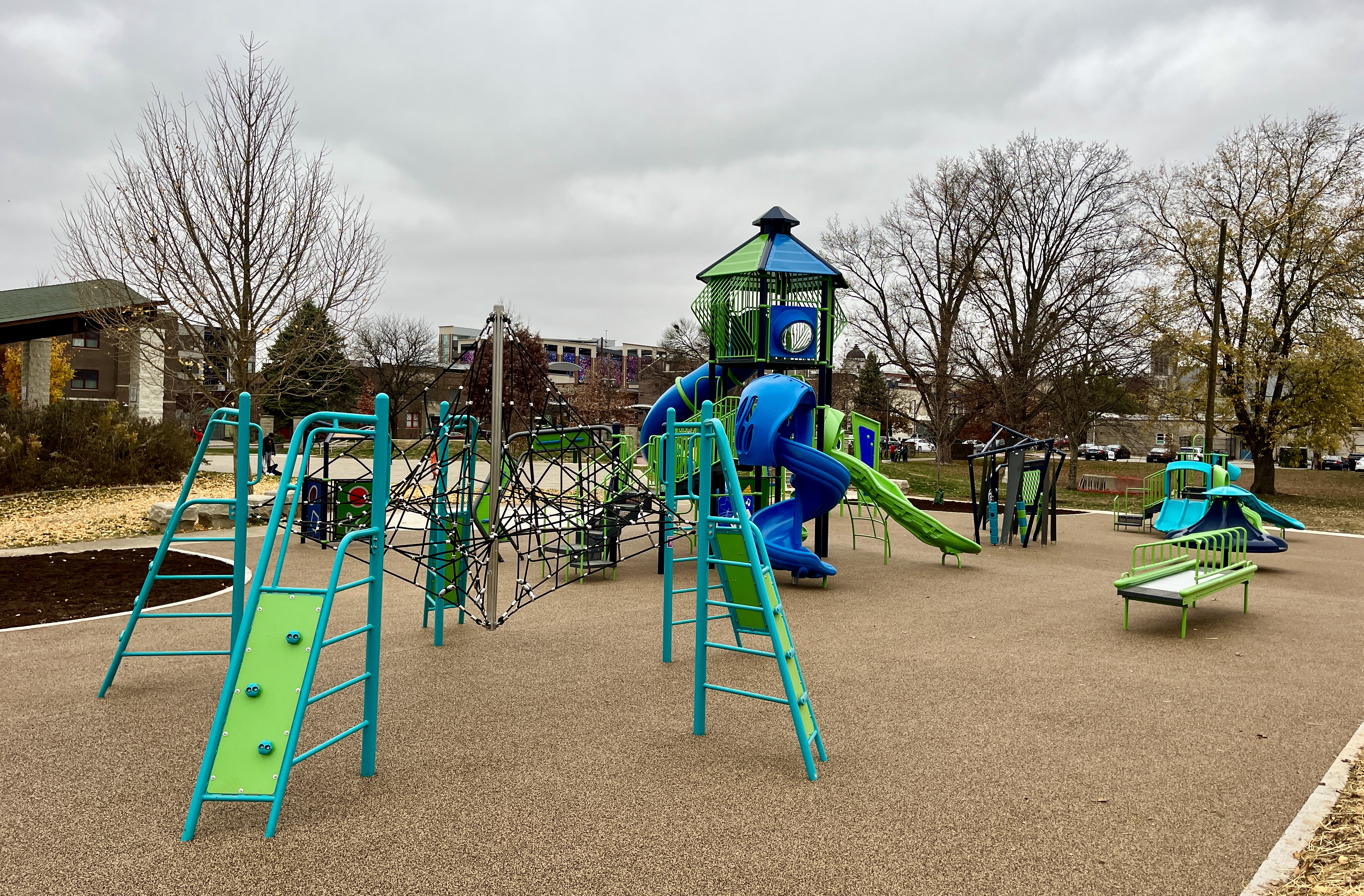 Playground at the Waldron, Hill and Buskirk Park November 2022