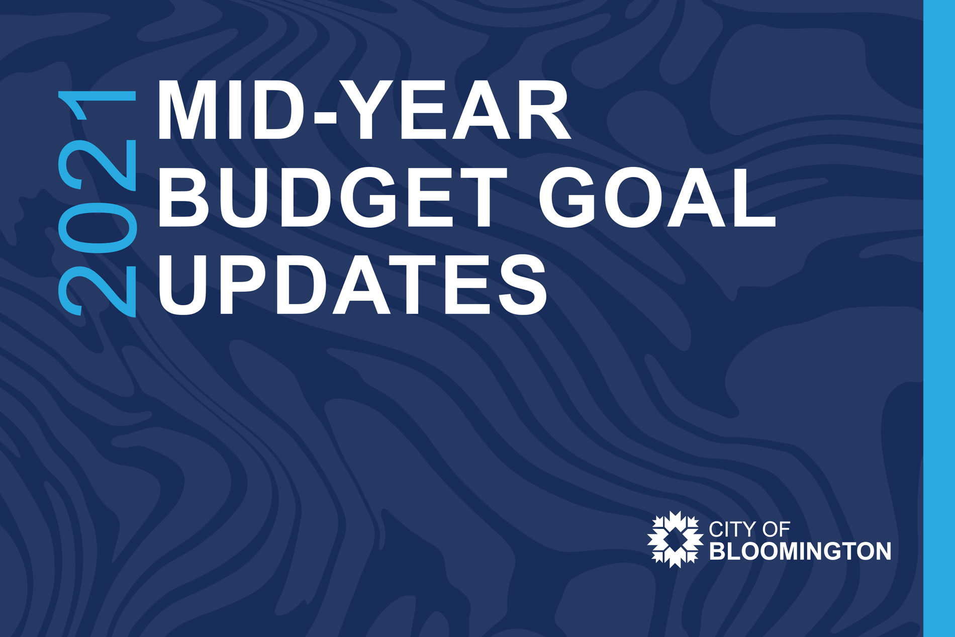 Budget Update Cover Page