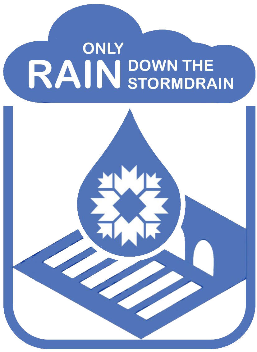 Only rain should go down the storm drains!