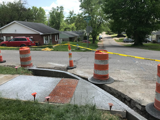 new accessible sidewalk curb ramps