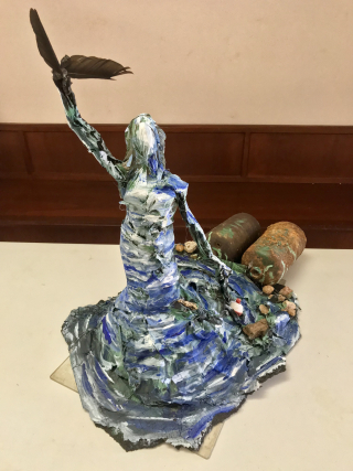 Sculpture by Torin MacLaughlin, 2nd Place Winner, 9th to 12th Grade - 2019 Eco-Heroes