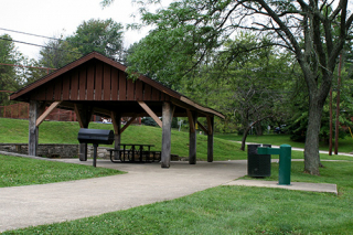 Picnic shelter at Park Ridge East Park