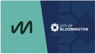 Meridiam / City of Bloomington combined logo representing the partnership