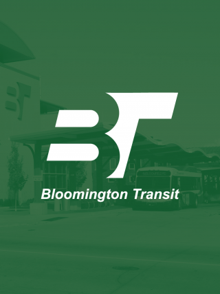Bloomington transit Logo on green background
