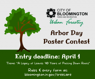 Arbor Day poster contest 2024 entry deadline April 1