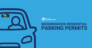Neighborhood Residential Parking Permits Graphic with Car and Parking Permit