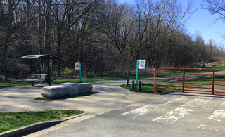 Jackson Creek Trail north trailhead at Rogers Family Park