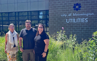 LtoR Kriste Lindberg, CBU with Andrew Woodard and Stacy Sedory, MCCSC.jpg