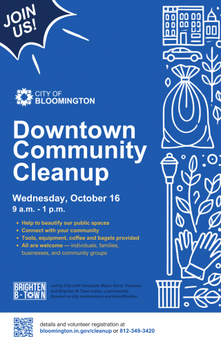 City of Bloomington Community Cleanup Poster