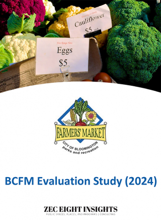 Farmers' Market evaluation study 2024 by Zec Eight Insights cover