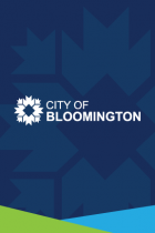 City Logo on Dark Blue Background.