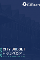 2024 city Budget Proposal cover sheet
