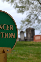 Section marker Old Spencer Addition at Rose Hill Cemetery