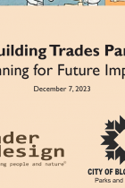 Building Trades Park Master Plan for Future Improvements Dec. 7 2023