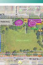 Building Trades Park Master Plan graphic existing conditions May 2024