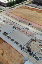 Aerial view of Hopewell Commons under construction