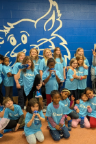 Banneker Afterschool students at Fairview Elementary who participated in Parks and Recreation's Let's Move! program in fall 2024.