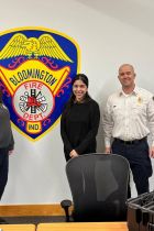 MIH Team Trainer and Grantwriter, Trisha Rademachir, Tech4 Life representative, Ruhab Ilyas, and DC Max Litwin
