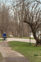 Bloomington Rail Trail Temporarily Closed at Rogers Street for Road Crossing Improvements